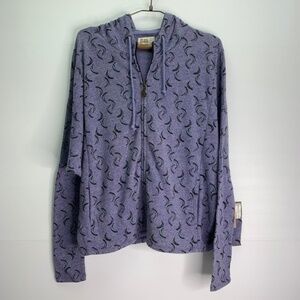 Volcom Hoodie Small 10 Purple Bananas Relaxed Fit Jacket Hood NWT Oversized Fit